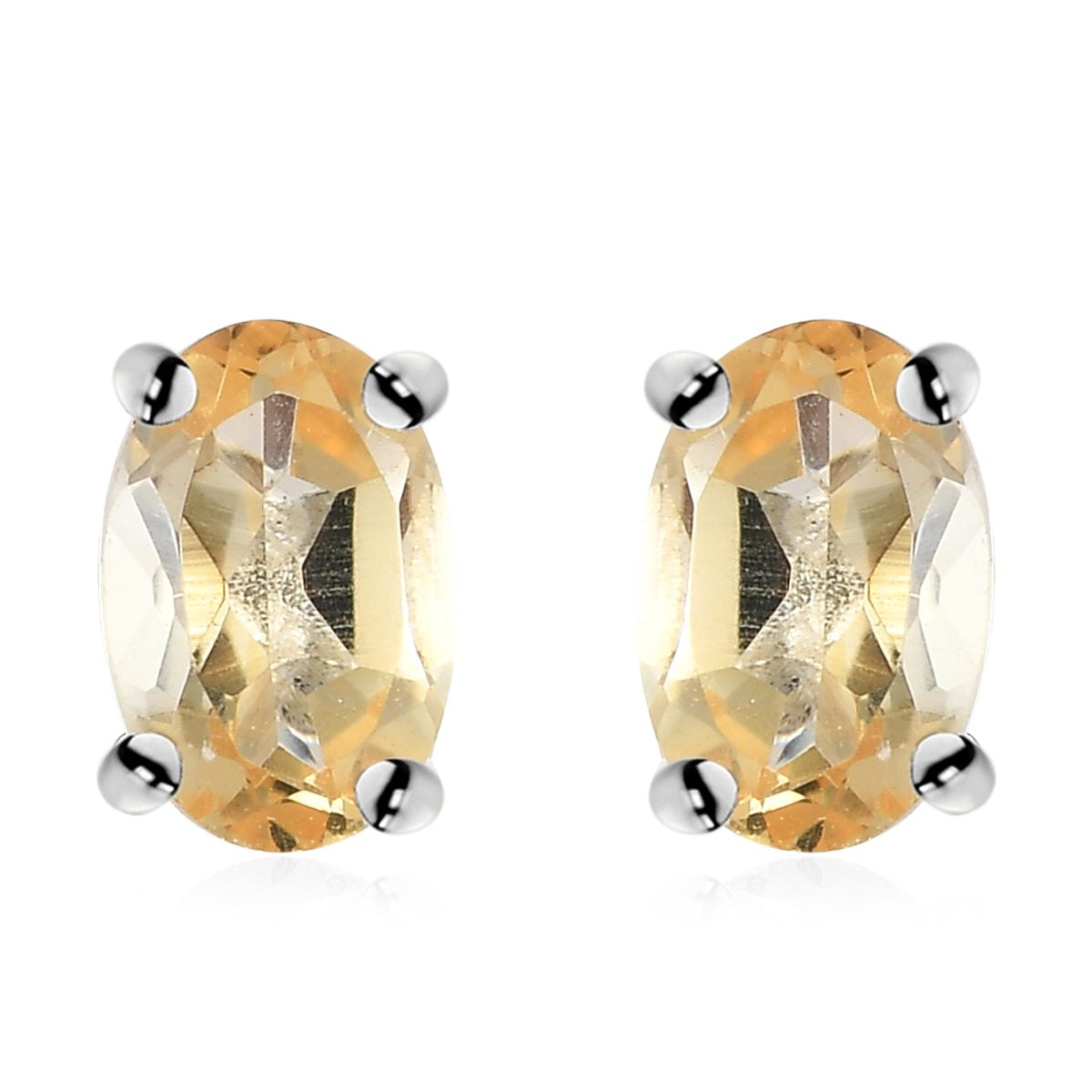Citrin Ohrringe, 925 Silber ca. 0,92 ct