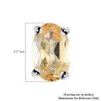Citrin Ohrringe, 925 Silber ca. 0,92 ct