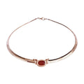 Evertrue Edelstein-Halskette mit 7 austauschbaren Edelsteinen, 45cm, Edelstahl Ion Rosé Beschichtung - 24,50 ct.