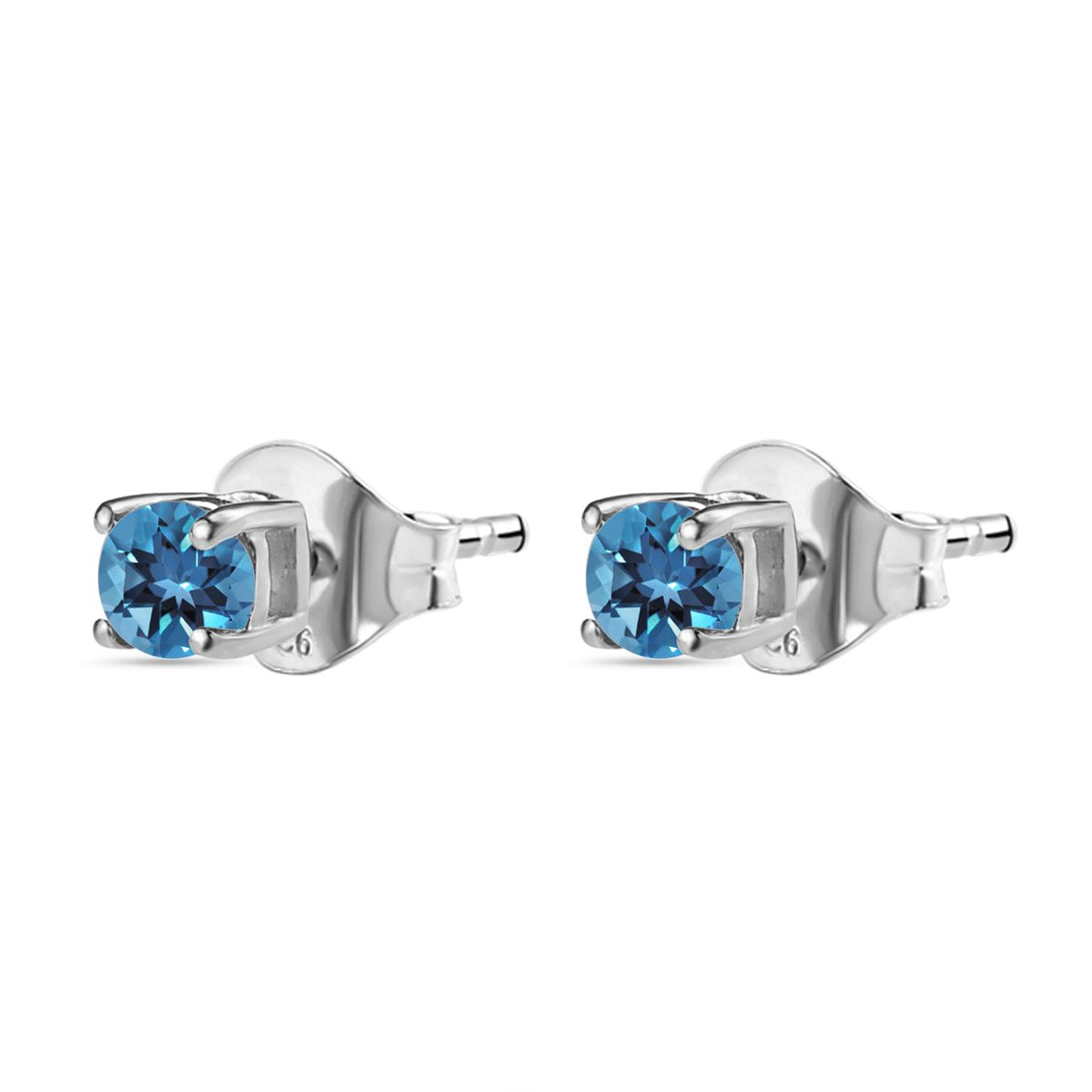 Himmelblaue Topas Ohrringe, 925 Silber ca. 2,08 ct