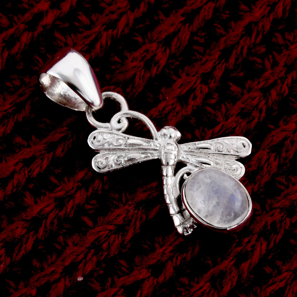 Royal Bali - Regenbogen Mondstein Anhänger, 925 Silber ca. 1.40 ct