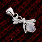 Royal Bali - Regenbogen Mondstein Anhänger, 925 Silber ca. 1.40 ct
