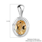 Citrin Anhänger, 925 Silber ca. 1.18 ct