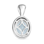 Himmelblauer Topas Anhänger, 925 Silber ca. 1.48 ct