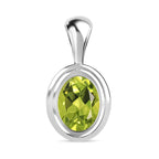 Natürlicher Peridot Anhänger, 925 Silber ca. 1.21 ct