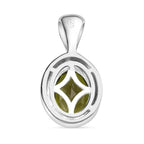 Natürlicher Peridot Anhänger, 925 Silber ca. 1.21 ct