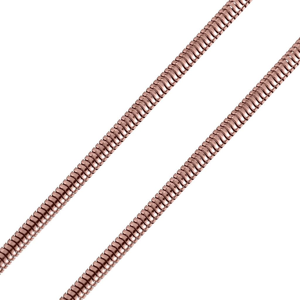 Designer Stil - Halskette, Roséfarbene Edelstahl, ca. 50 cm, ca. 16,80g