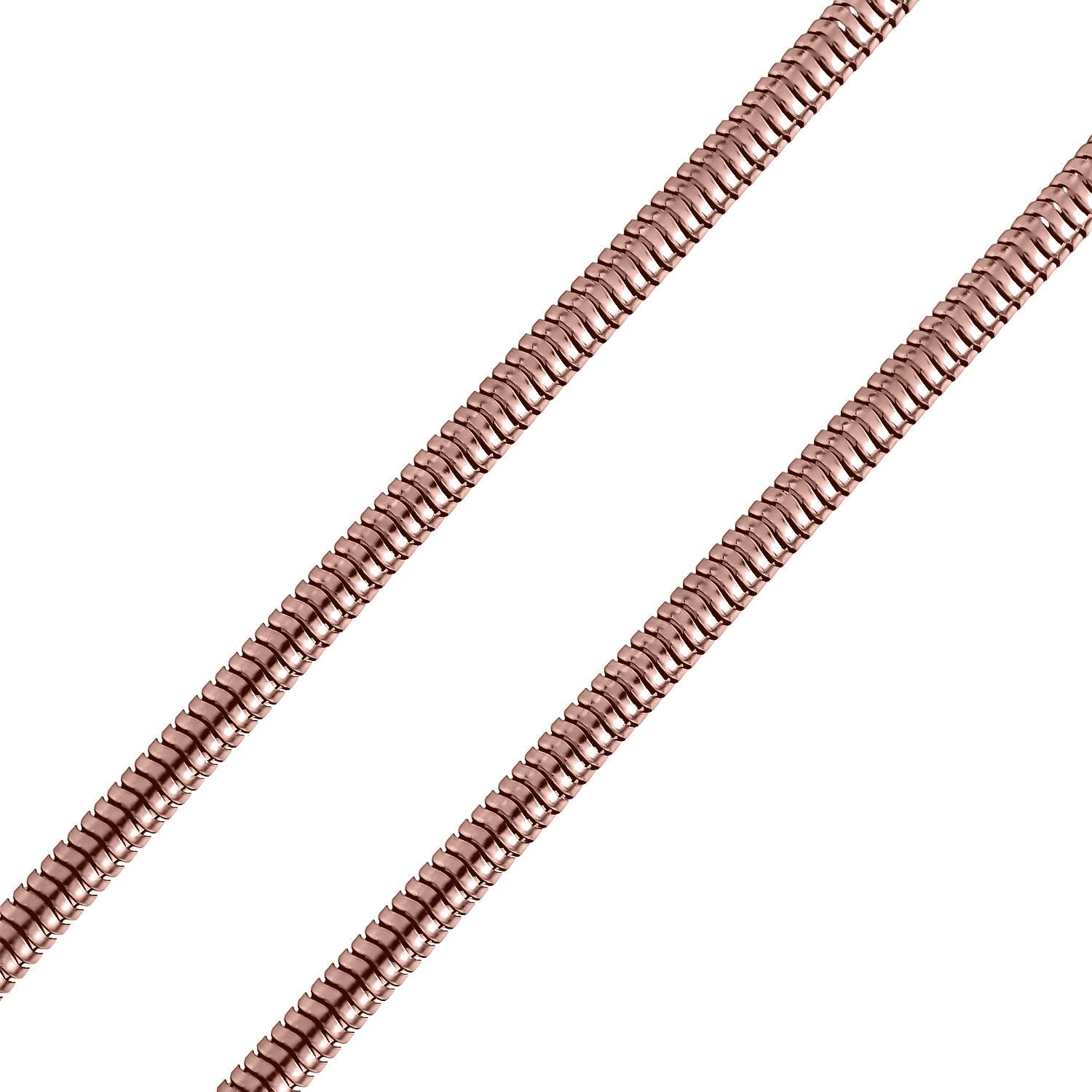 Designer Stil - Halskette, Roséfarbene Edelstahl, ca. 50 cm, ca. 16,80g