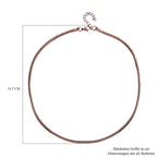 Designer Stil - Halskette, Roséfarbene Edelstahl, ca. 50 cm, ca. 16,80g