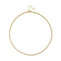Goldfarbene Edelstahl Halskette, ca. 50 cm, ca. 19,50g