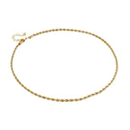 Goldfarbene Edelstahl Halskette, ca. 50 cm, ca. 19,50g