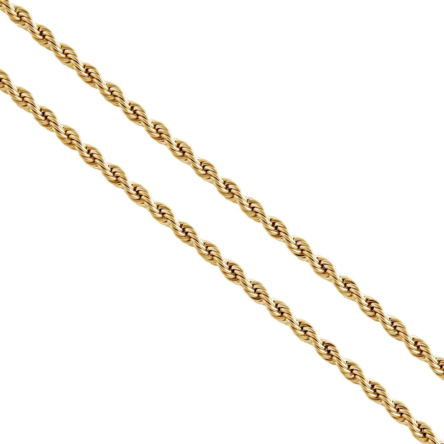 Goldfarbene Edelstahl Halskette, ca. 50 cm, ca. 19,50g