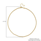 Goldfarbene Edelstahl Halskette, ca. 50 cm, ca. 19,50g