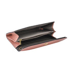 100% Echtleder Clutch mit RFID Schuz, 120 cm metall Riehmen, 20x12 cm, Rosa