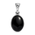 Schwarzer Onyx Anhänger, ca. 9.85 ct
