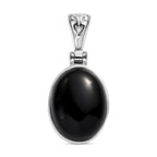 Schwarzer Onyx Anhänger, ca. 9.85 ct