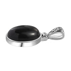 Schwarzer Onyx Anhänger, ca. 9.85 ct