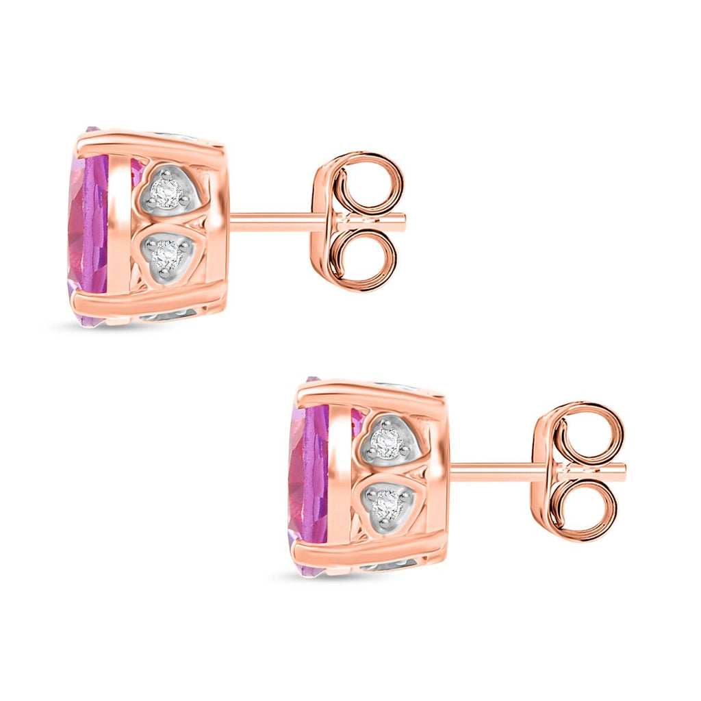 D’Joy AA Rose De France Amethyst und Zirkon Schmuckset