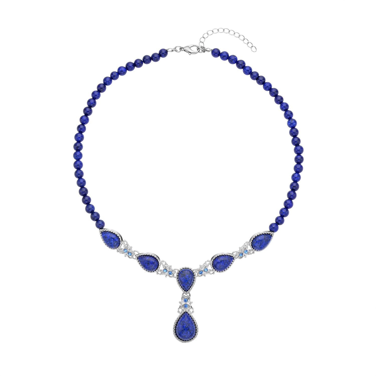 Lapislazuli Halskette, ca. 45 cm, ca. 164.00 ct