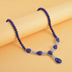 Lapislazuli Halskette, ca. 45 cm, ca. 164.00 ct