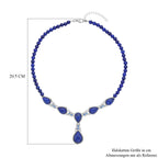Lapislazuli Halskette, ca. 45 cm, ca. 164.00 ct