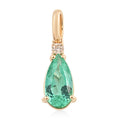 LUXORO AAA-zertifizierter und geprüfter kolumbianischer Smaragd und Diamant-Anhänger - 1,15 ct.