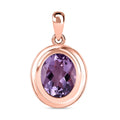 Rosa Amethyst Solitär Anhänger - 3,25 ct.
