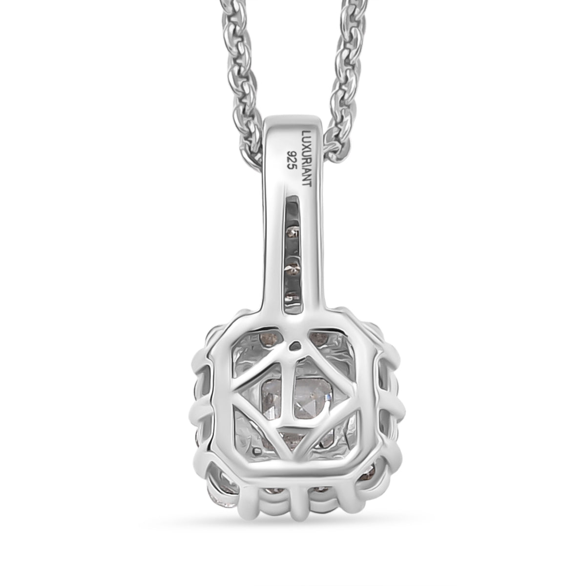 LUXURIANT 2er-Set SI-GH Labor Diamant Anhänger mit 45cm Kette