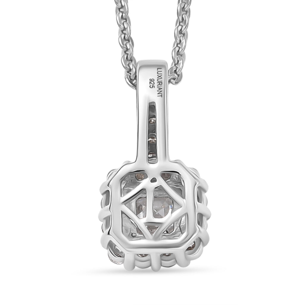 LUXURIANT 2er-Set SI-GH Labor Diamant Anhänger mit 45cm Kette