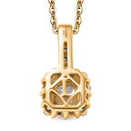 LUXURIANT 2er-Set SI-GH Labor Diamant Anhänger mit 45cm Kette