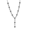 Alexandrit und Zirkon-Halskette, 45 cm - 2,46 ct.