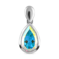 Merkur mystischer Topas-Anhänger in Tropfen-Form - 1,45 ct.