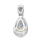Merkur mystischer Topas Anhänger, 925 Silber platiniert ca. 1.45 ct