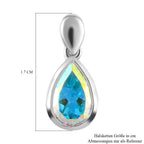 Merkur mystischer Topas Anhänger, 925 Silber platiniert ca. 1.45 ct