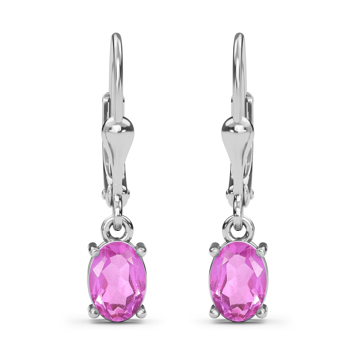 Patroke Triplette Quarz Ohrring, 925 Silber platiniert ca. 4.13 ct