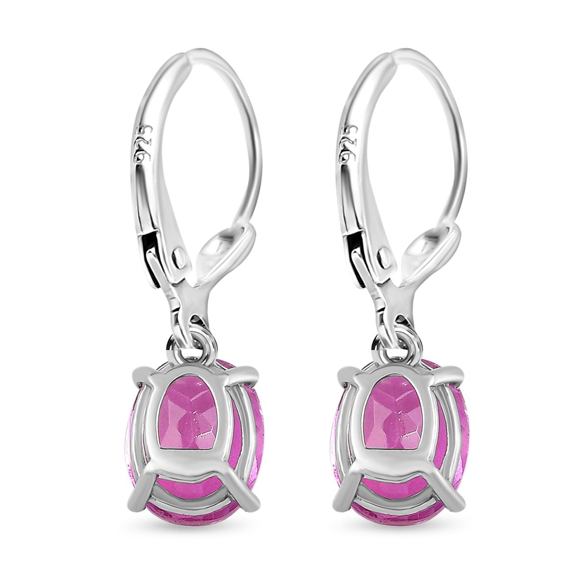 Patroke Triplette Quarz Ohrring, 925 Silber platiniert ca. 4.13 ct