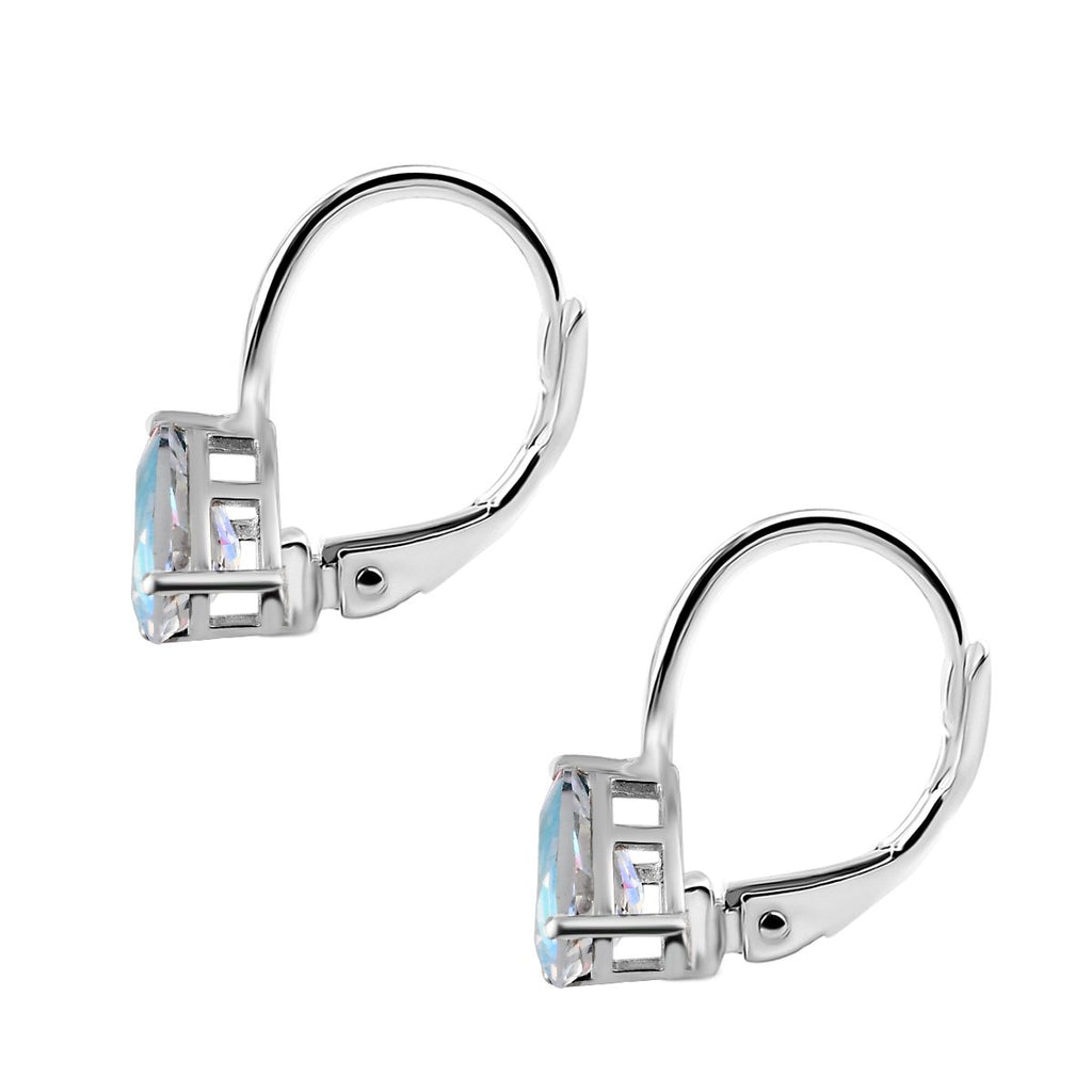 Merkur mystische Topas Ohrringe, 925 Silber platiniert ca. 2.91 ct
