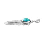 Sierra Nevada Türkis Anhänger, 925 Silber platiniert ca. 2.58 ct