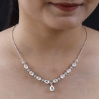 Merkur mystisches Topas Collier, ca. 45 cm, 925 Silber platiniert ca. 10.01 ct