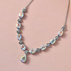 Merkur mystisches Topas Collier, ca. 45 cm, 925 Silber platiniert ca. 10.01 ct