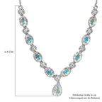 Merkur mystisches Topas Collier, ca. 45 cm, 925 Silber platiniert ca. 10.01 ct