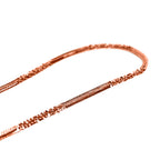 Italienisches, außergewöhnliches Funkelarmband, 925 Silber rosévergoldet ca. 18.5 cm