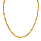Italienische Kordel-Collier, ca. 50 cm, 925 Silber vergoldet, ca. 24,08g