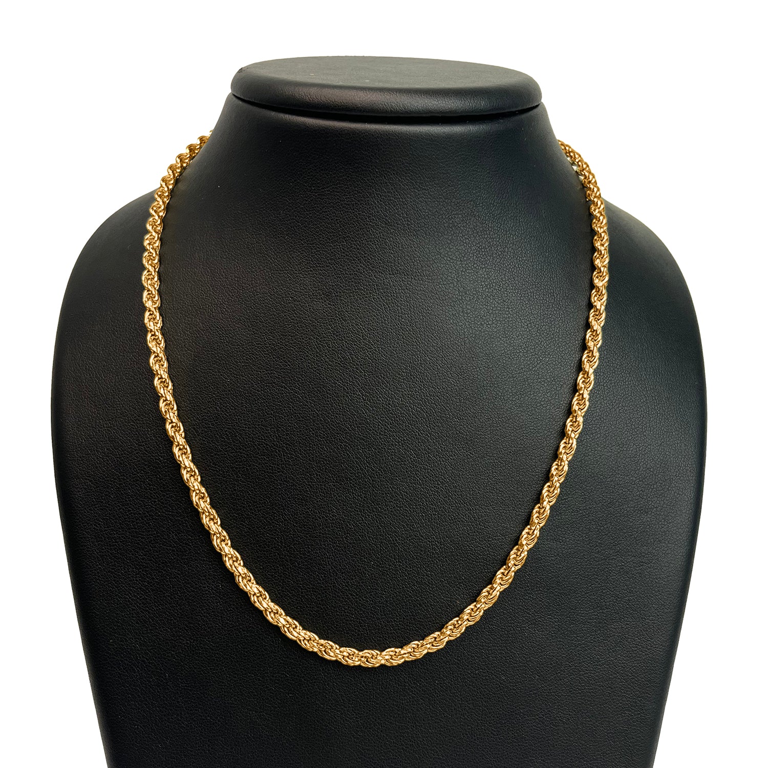 Italienische Kordel-Collier, ca. 50 cm, 925 Silber vergoldet, ca. 24,08g