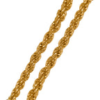 Italienische Kordel-Collier, ca. 50 cm, 925 Silber vergoldet, ca. 24,08g