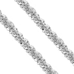 Italienische Funkelkette, ca. 56 cm, 925 Silber ca. 14,30g