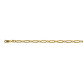 Italienisches Büroklammer-Armband, ca. 19 cm, 925 Silber vergoldet ca. 9,68g