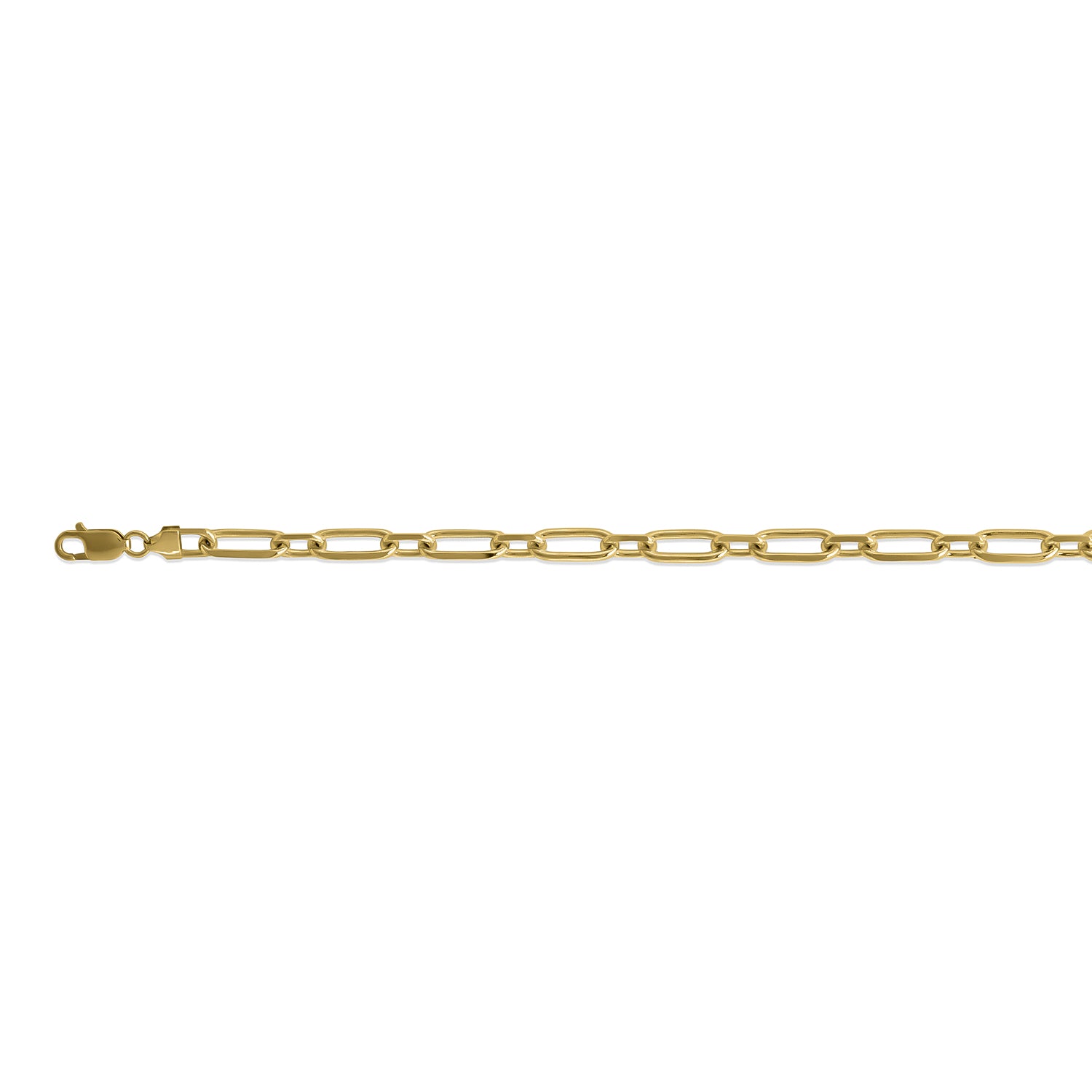 Italienisches Büroklammer-Armband, ca. 19 cm, 925 Silber vergoldet ca. 9,68g