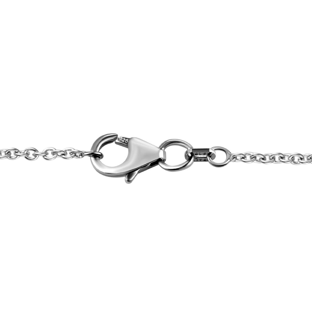 Alexandrit Halskette, ca. 45 cm, 925 Silber platiniert ca. 4.59 ct