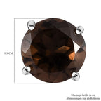 Rauchquarz Ohrringe, 925 Silber platiniert ca. 4,55 ct